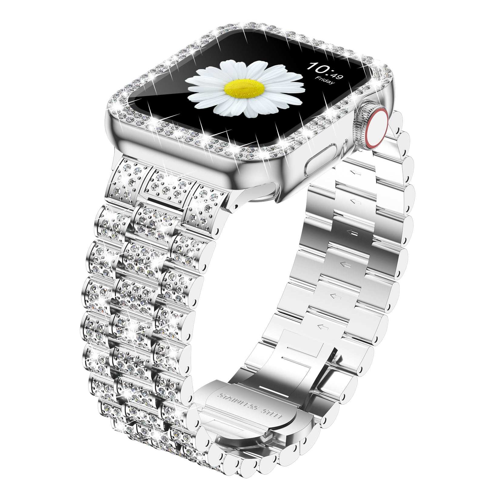 Fake diamond hotsell apple watch band