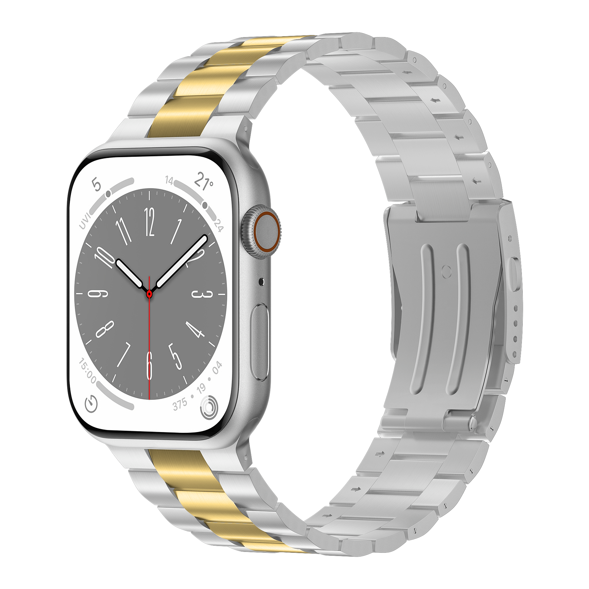 Gold and silver 2025 apple watch band womens
