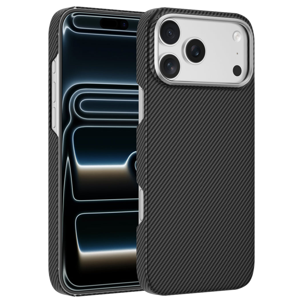 iiteeology Aramid Fiber Case for iPhone 17 Compatible with MagSafe, Military Grade 600D Carbon Fiber Ultra Thin Minimalist Case for iPhone 17 Pro & 17 Pro Max