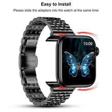 Stainless Steel Metal Band for Apple Watch Series 10/9 Ultra 2 Series 8 7 6 5 4 SE 49mm 46mm 45mm 44mm 42mm 41mm 40mm / Series 3 2 1 42mm 38mm