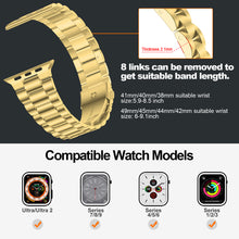 Upgraded Light Stainless Steel Apple Watch Band 41mm 40mm 38mm