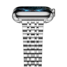 Stainless Steel Metal Band for Apple Watch Series 10/9 Ultra 2 Series 8 7 6 5 4 SE 49mm 46mm 45mm 44mm 42mm 41mm 40mm / Series 3 2 1 42mm 38mm