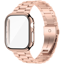 Apple Watch Stainless Steel Band with Case 46mm/45mm/41mm42mm Series 10/9/8/7, 49mm Ultra 2/Ultra