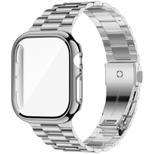 Apple Watch Stainless Steel Band with Case 46mm/45mm/41mm42mm Series 10/9/8/7, 49mm Ultra 2/Ultra
