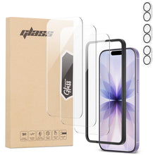 iiteeology 3 Pack Screen Protector for iPhone 17/iPhone Air/iPhone 17 Pro/iPhone 17 Pro Max with 3 Pack Camera Lens Protector and Installation Frame, HD Clear 9H Hardness Tempered Glass Full Coverage