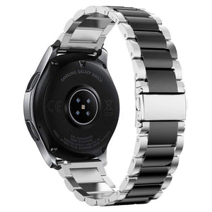 XL Link Bracelet Band for Samsung Galaxy Watch 46mm  SM-800 Smart Watch - Silver/Black