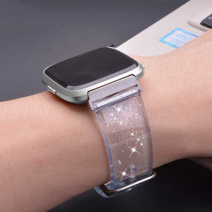 Clear Glitter TPU Fitbit Versa/Versa Lite SE Band