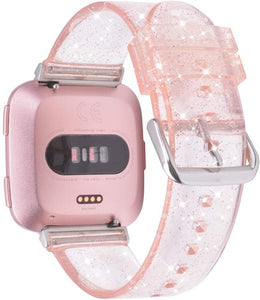 Clear Glitter TPU Fitbit Versa/Versa Lite SE Band