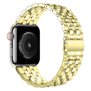 Apple Watch Band 42mm 44mm 45mm 49mm, Apple Watch Metal Band- 5 Beads