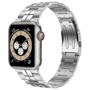 Titanium Apple Watch Ultra 2/Ultra Band with Double Button Clasp Series 9/8/7/6/5/4/SE/3/2/1