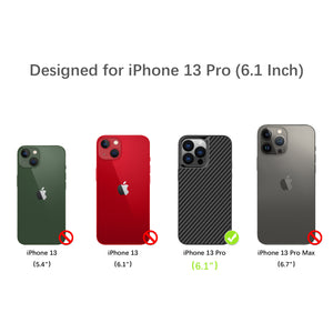 iPhone 13 Pro/Pro Max Carbon Fiber Case with TPU Bumper Cover