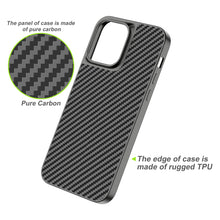 iPhone 13 Pro/Pro Max Carbon Fiber Case with TPU Bumper Cover